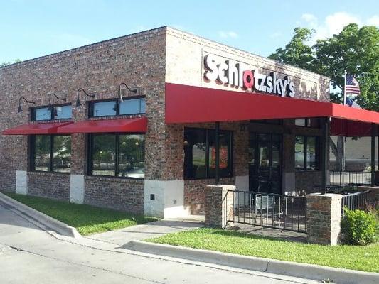 Window Awnings and Patio Canopy for Schlotzsky's in Kerrville, TX