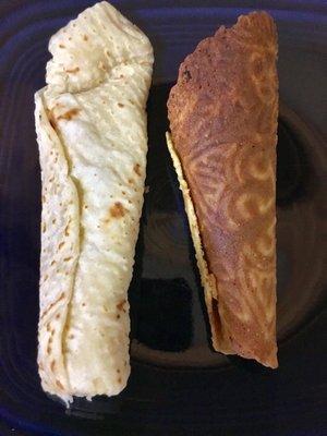 Lefse (Norwegian Potato Crepe) & Krumkake (Norwegian Waffle Cookie)