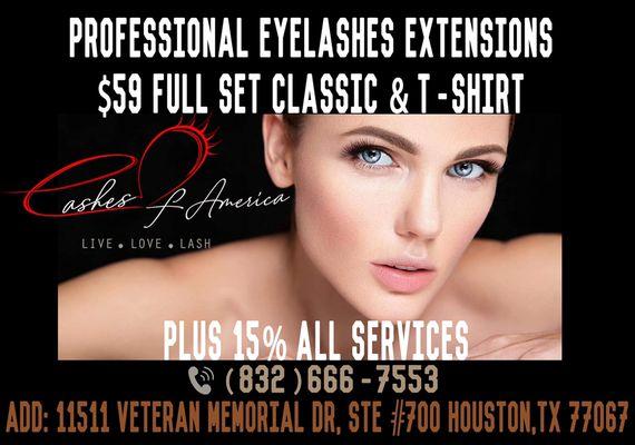 Professional Eyelash Extensions.