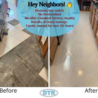 We are in the business of All Things Grout & Tile Restoration. 
20 Years Serving Your Neighbors. 
Family Owned & Operated. ‍‍‍