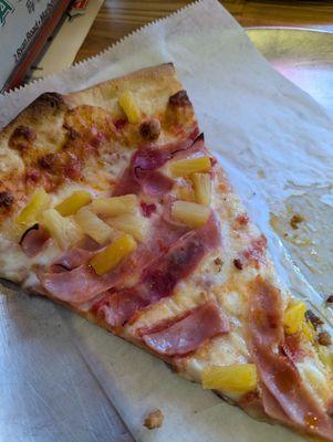 Pineapple and ham slice.