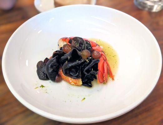 Lobster with Wood Ears and Grapes