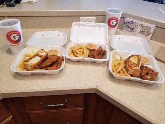 Sweet tea chicken boxes and snack box