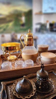 Turkish coffee and Adeni tea