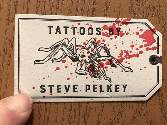 Steve's calling card.