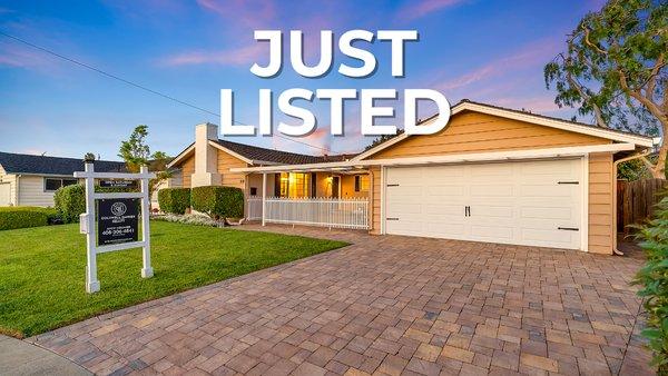 Just listed in beautiful West San Jose!