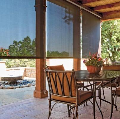 Patio shades are a great way to get more use out of your patio - even when the sun is directly hitting it.