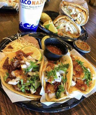 3 taco combo with your choice of meat