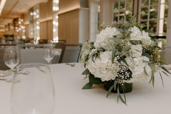 Tables in the venue