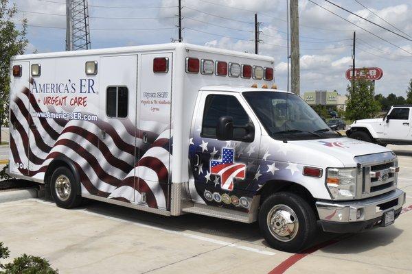 The ambulance at America's ER - Cypress.