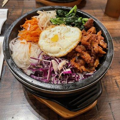 Spicy Pork Hot Stone Bowl