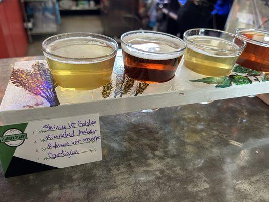 flight of beer