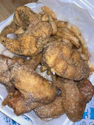 Catfish and chicken combo.