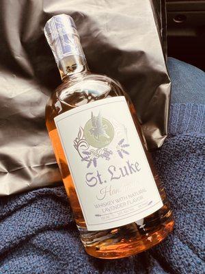 St. Luke Lavender flavored whiskey (dangerously sweet & amazing straight).