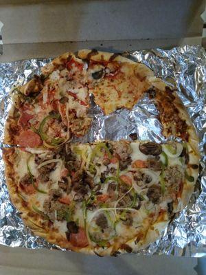 This is house special pizza.