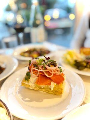 Salmon Tartine.