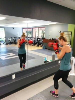 Shadow boxing improves technique.