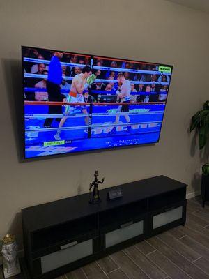 Tv mounting and wire concealment