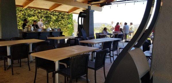 Gloria Ferrer Winery, Sonoma - covered outdoor patio