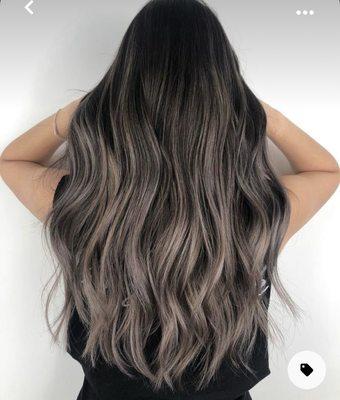 The hair color I asked for and wanted.