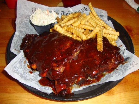 All-you-can-eat ribs Tuesday with fries & slaw!