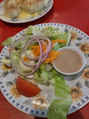 Salad with home balsamic vinaigrette