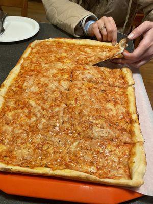 Pizza with onion