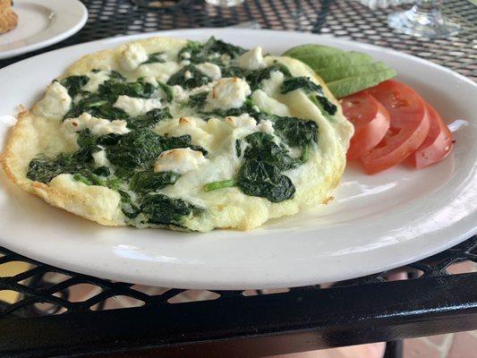 Egg white frittata - and I'm healthy again!