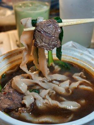 Spicy Beef Noodle Soup (麻辣牛肉面): take-out