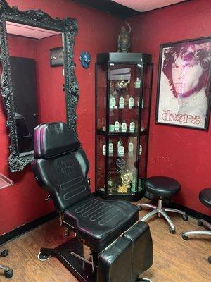 We offer a private room for piercings and a variety of jewelry selection. We do all piercings.