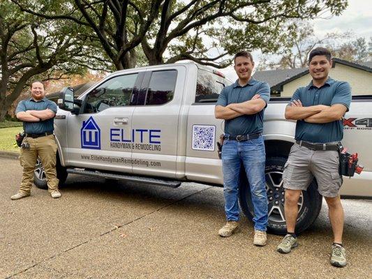 Elite handyman team ready to help you with your home maintenance needs.