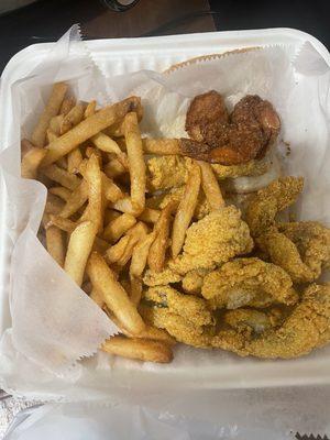 Catfish nuggets & shrimp