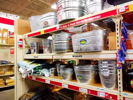 Tractor Supply Company (TSC) Vineland, NJ -- galvanized tins