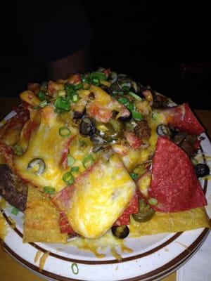 Happy hour lounge nachos