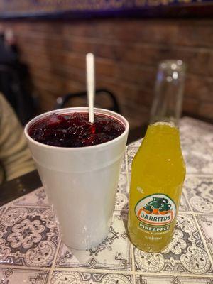 Agua Fresca - Jamaica and Pineapple Jarritos Soda