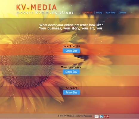 KV+Media  - for all your online communications needs.