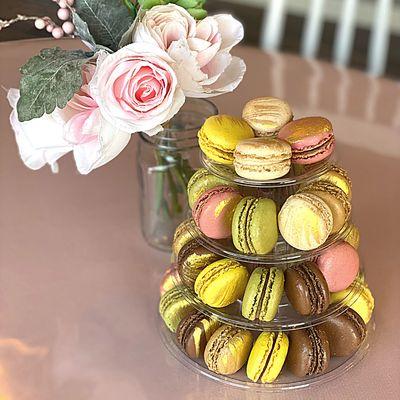 We sell Macaron Towers Small (pictured) and large!