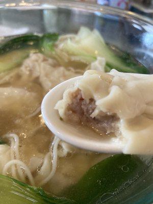 Inside wonton