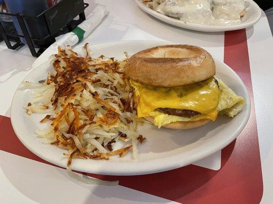 Breakfast Sandwich with Hash brown