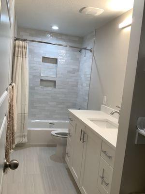 Bathroom that we finished in a basement recently.