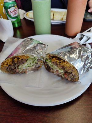 Steak burrito