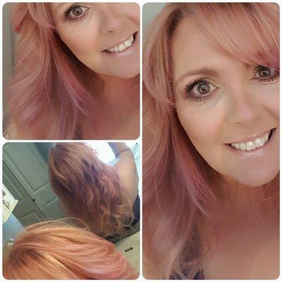 Lets have some fun with direct color! Rose gold by Karen Bonney Lake Supercuts!