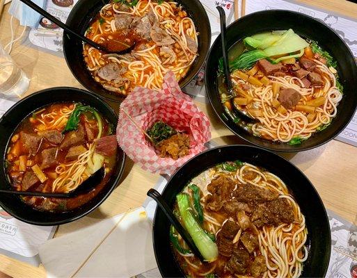 9. Cantonese Style Braised Beef Briskets Noodle, 5. Beef with Tomato Soup Noodle, forgot the other two