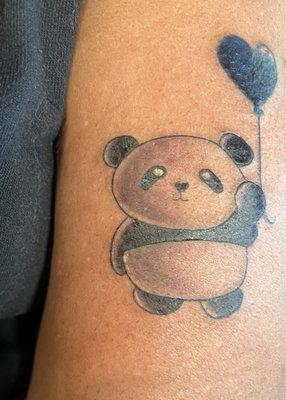 This panda bear represents my 4 month old grandson.