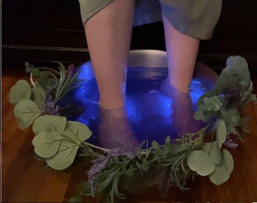 Butterfly Pea Flower Color Changing Foot Soak