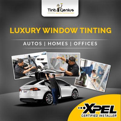 Tint Genius is the premier window film provider on Atlanta's south side, offering luxury window tint for autos, homes, and offices.