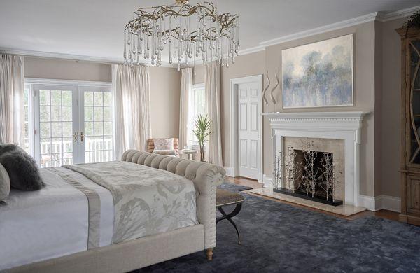 New Canaan, CT Main Bedroom | Photography by Jane Beiles