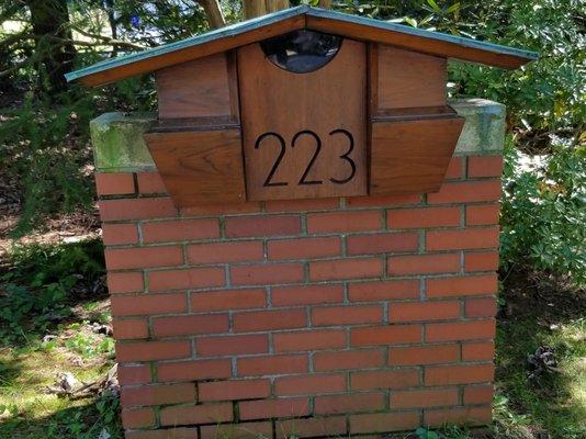 Mailbox for Zimmerman House