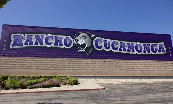 Rancho Cucamonga High School - exterior building mural