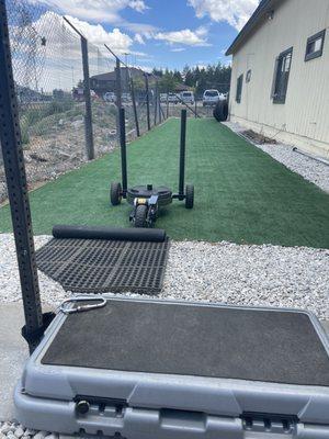 Just added a new sled for outdoor leg/cardio training